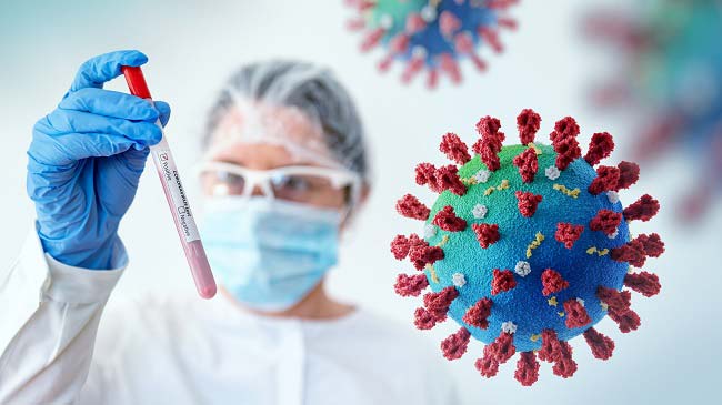 Researcher and COVID-19 Virus(for IE)